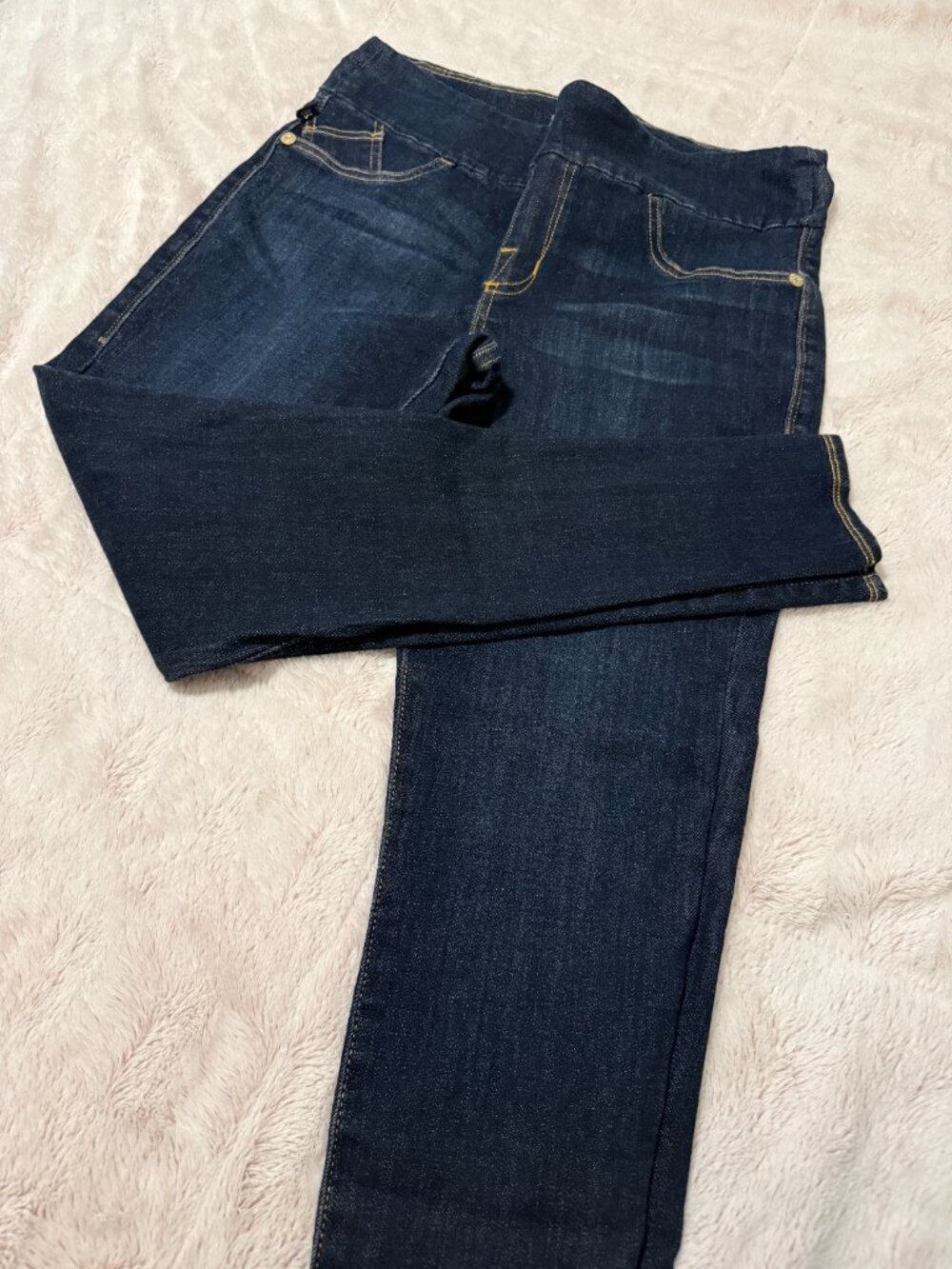 Rock & Republic Women's blue Skinny Jeans - Dark Wash, Size 16 Pull-On